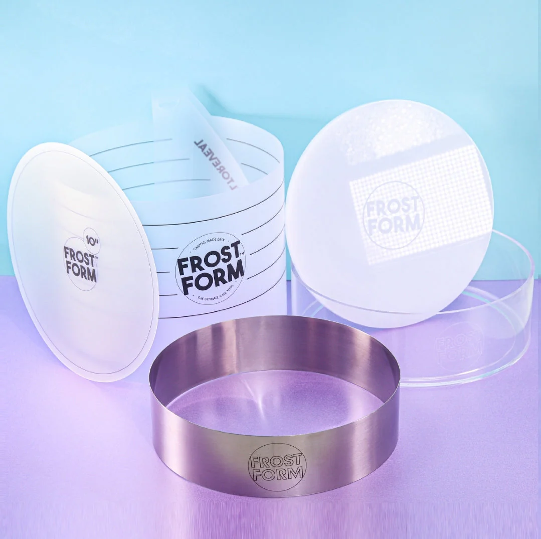 Frost Form - 10" - 25cm - Round - Cake Decorating Kit - Buttercream & Ganache icing system
