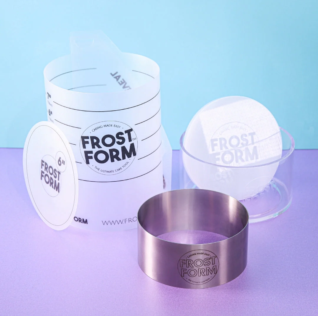 Frost Form - 6” - 15cm - Round - Cake Decorating Kit - Buttercream & Ganache icing system