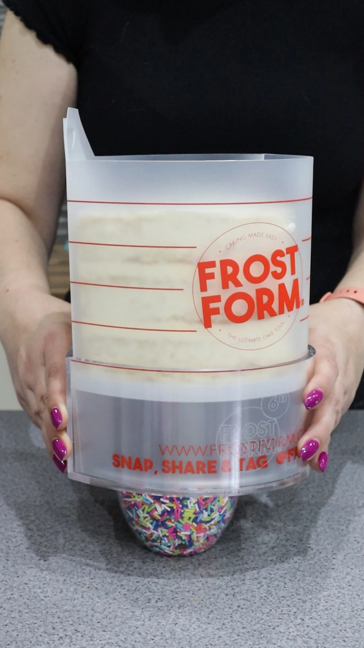 Frost Form - 6" - 15cm - Heart - Cake Decorating Kit - Buttercream & Ganache icing system - Image 9
