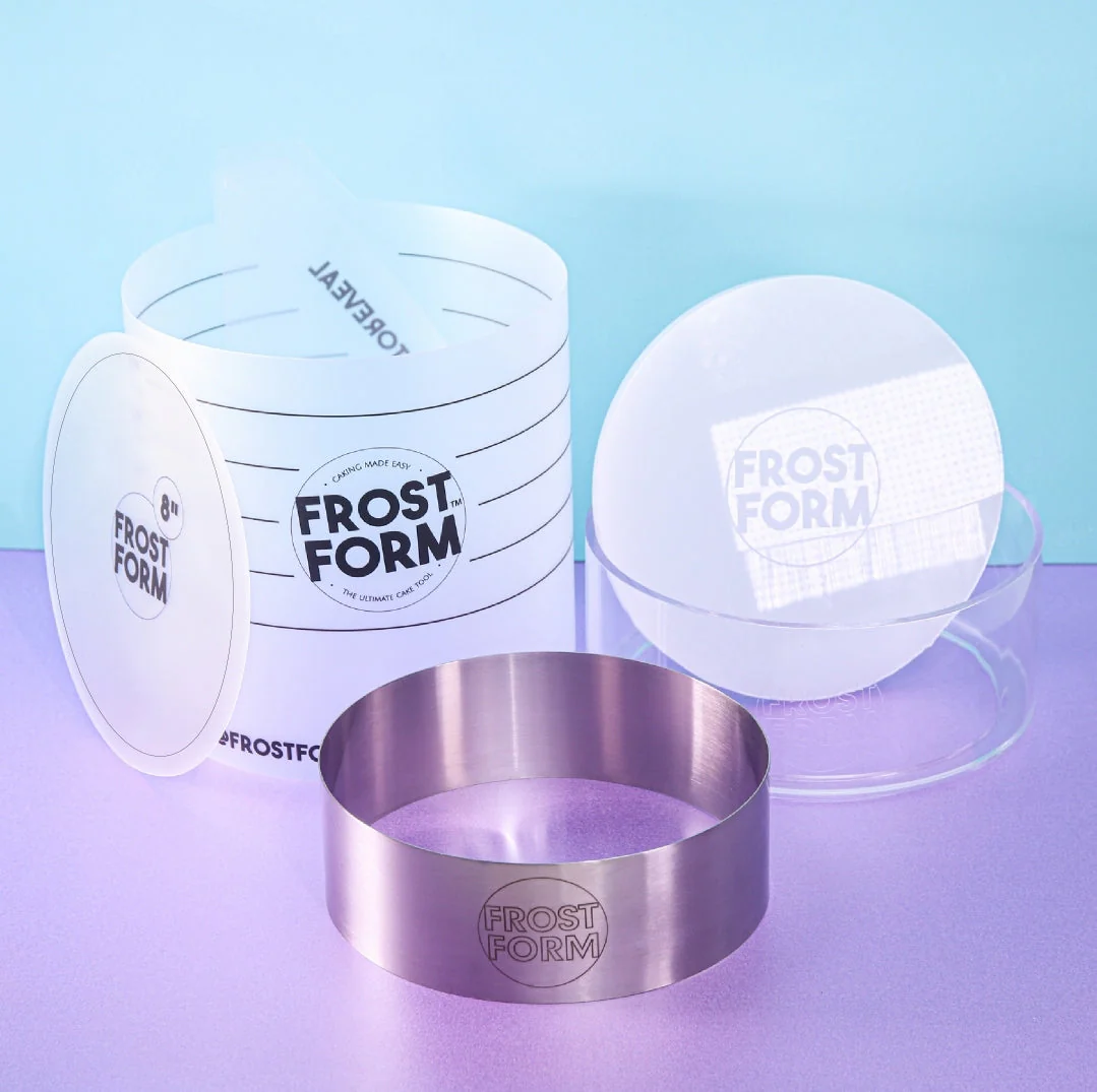 Frost Form - 8" - 20cm - Round - Cake Decorating Kit - Buttercream & Ganache icing system