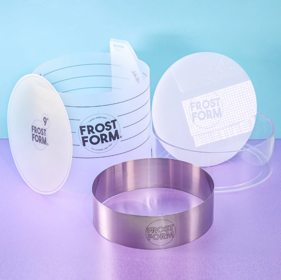 Frost Form - 9" - 23cm - Round - Cake Decorating Kit - Buttercream & Ganache icing system