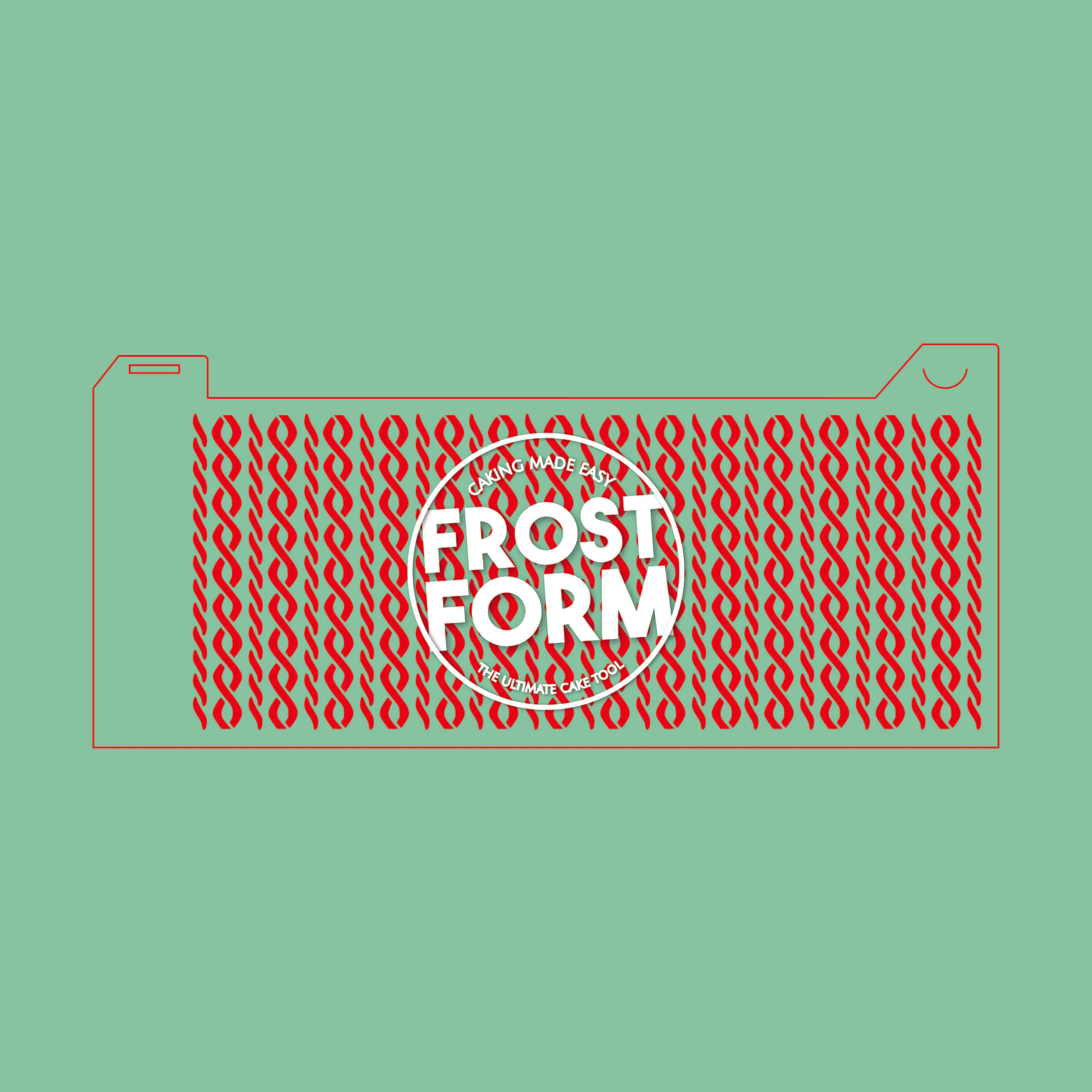 Frost Form - 6" Round Stencil - Knit - Image 3