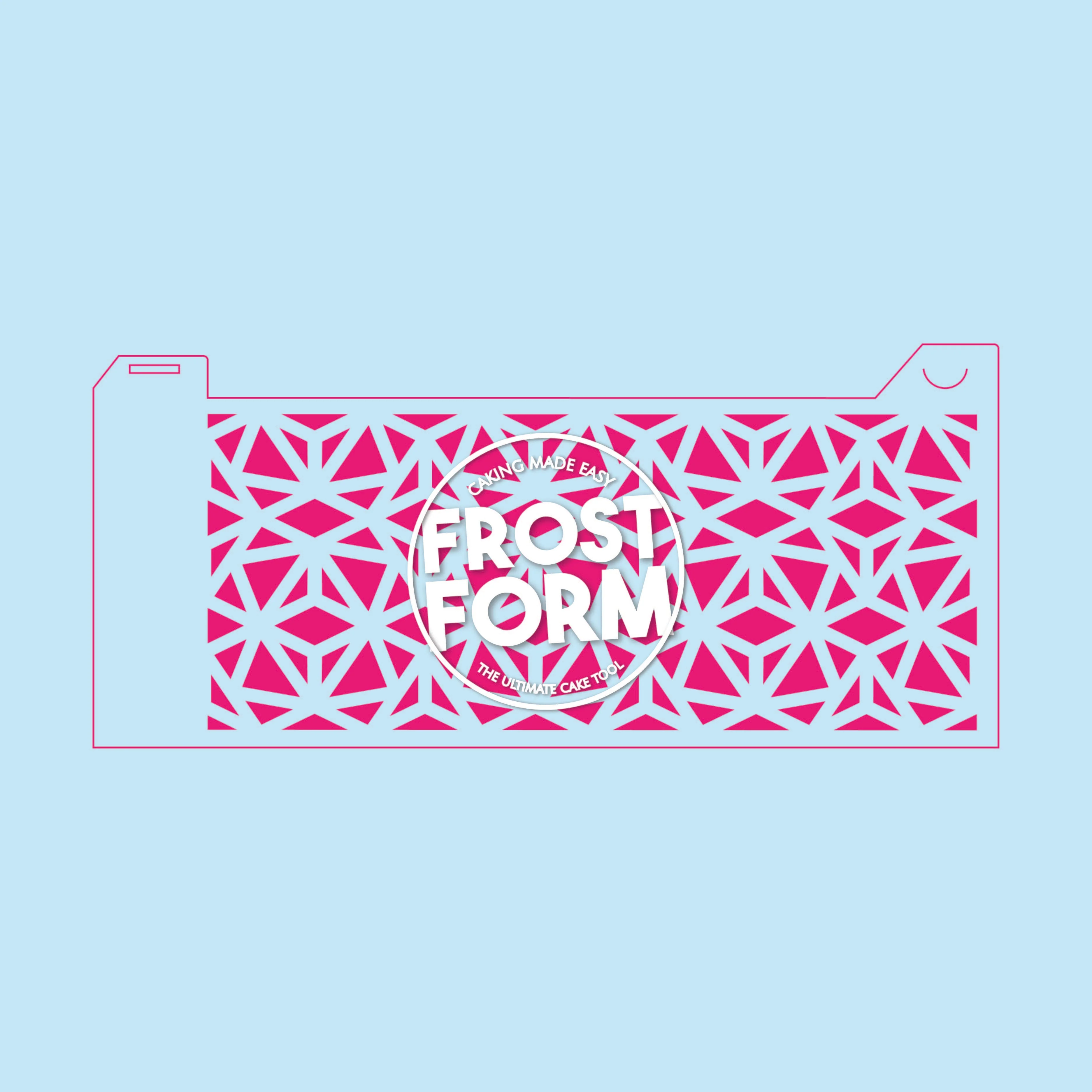 Frost Form - 6" Round Stencil - Geometric - Image 3