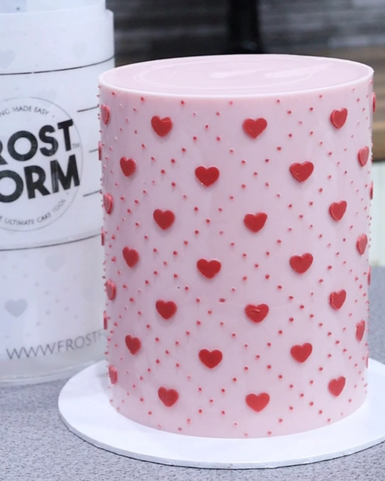 Frost Form - 6" Round Stencil - Lovers Lace - Image 2
