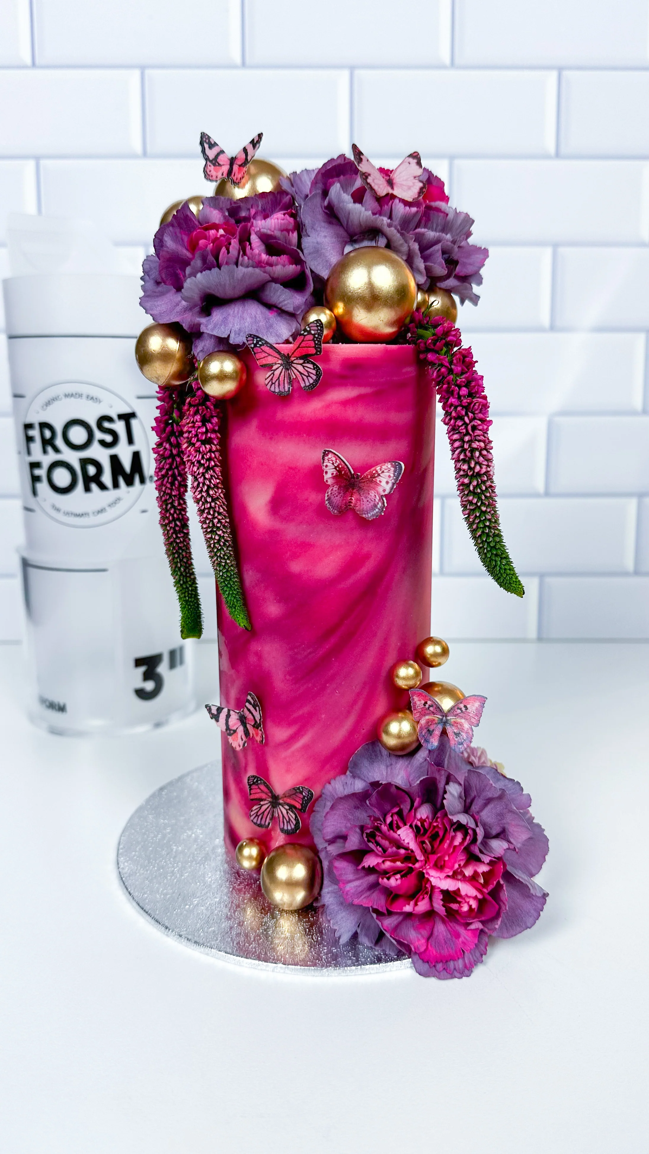 Frost Form - 3" - 8cm - Round - Cake Decorating Kit - Buttercream & Ganache icing system - Image 6