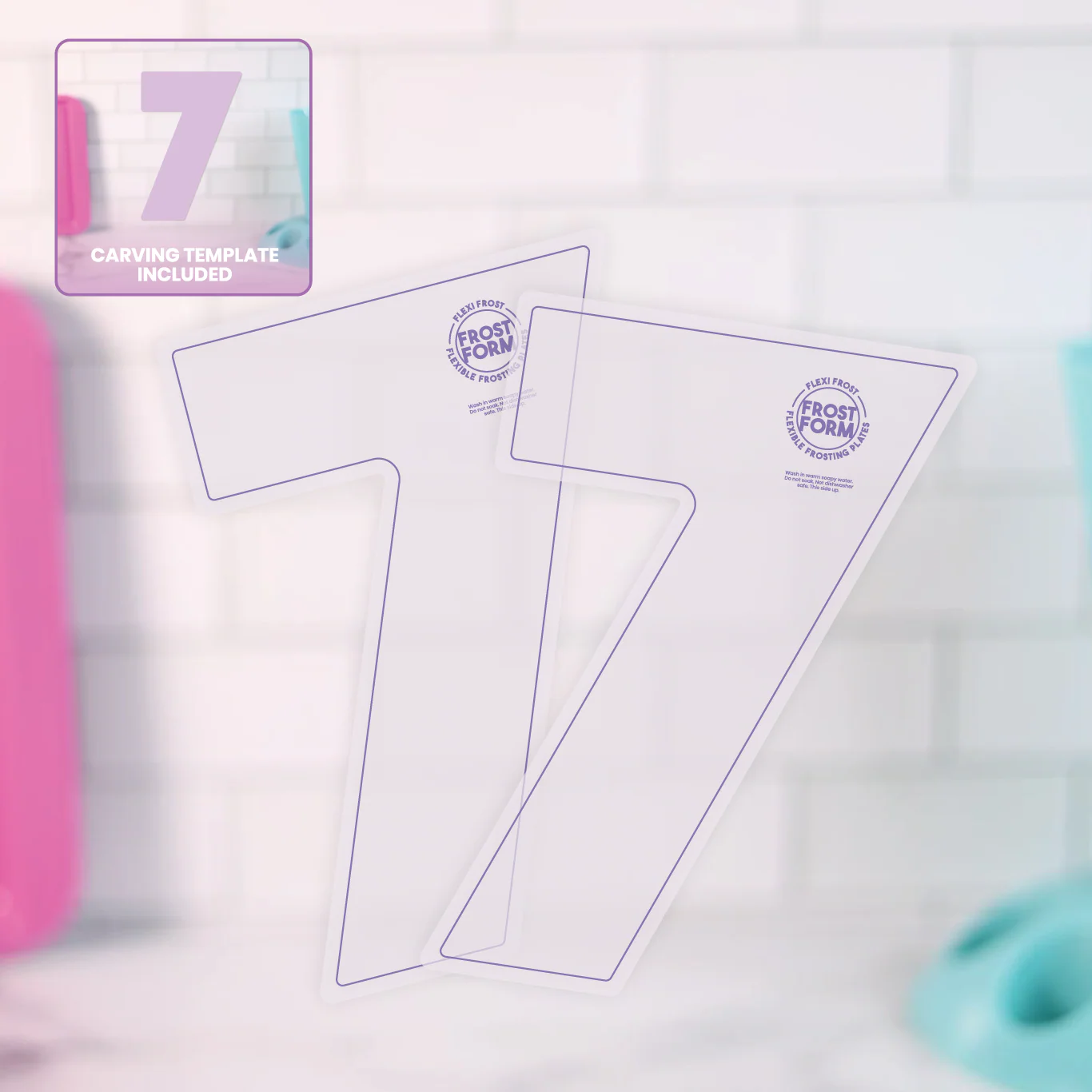 Number - Flexi Frost & Carve - Set of 2 + Carving Template - Image 12